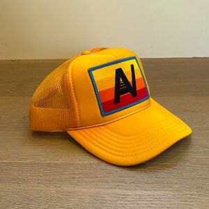 Yellow Logo Rainbow Vintage Trucker Hat